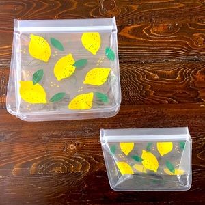 NEW Reusable/Washable Food Storage Bags (pair)